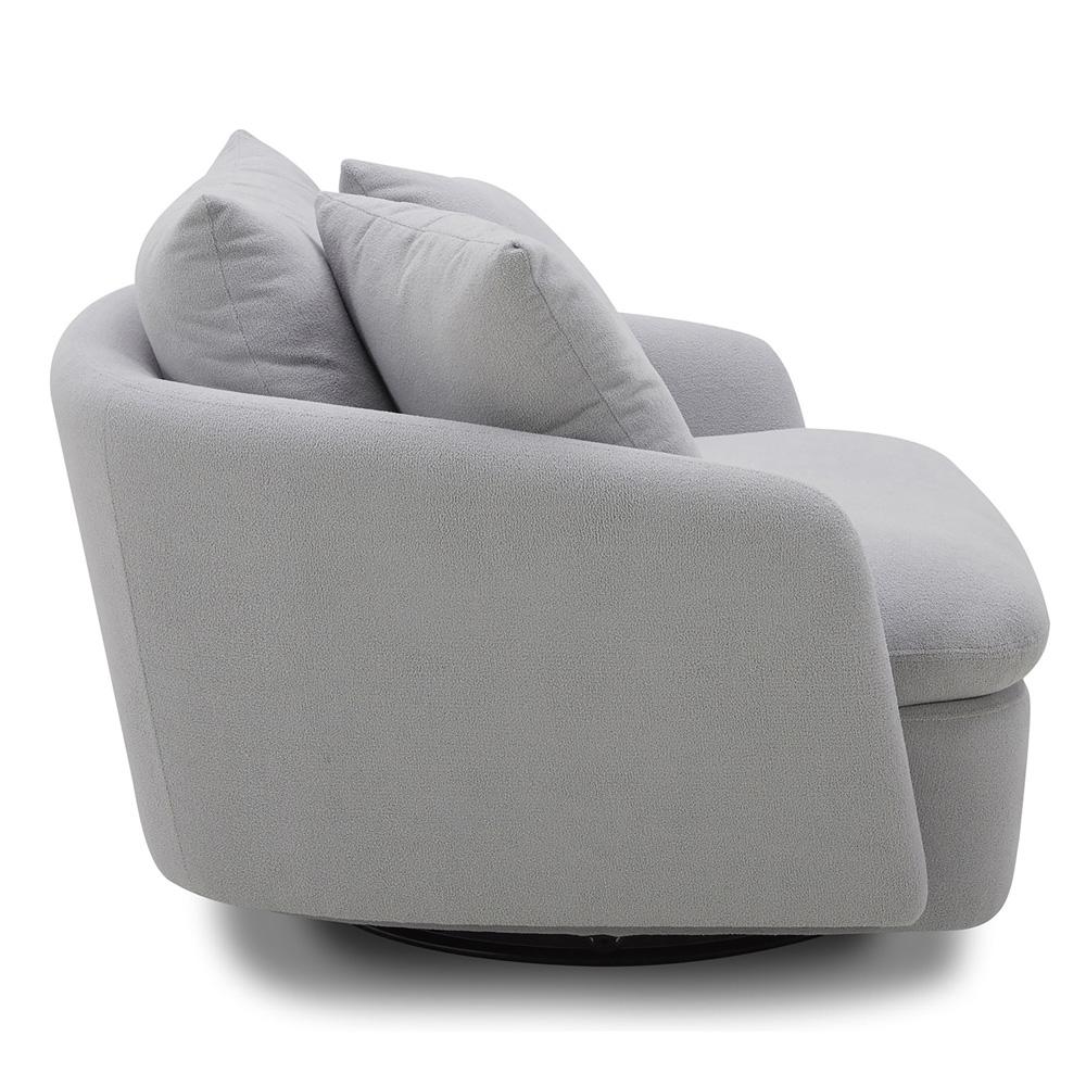 Parker Living - Boomer - Dove Grey Large Swivel Chair with 2 Toss Pillows (Set of 2) - SBMR#912S-2-DMDV veiw 4