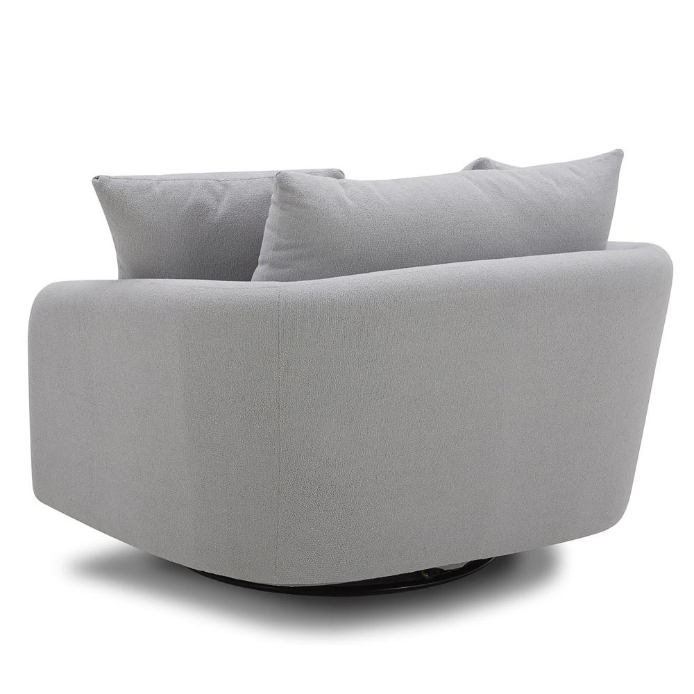 Parker Living - Boomer - Dove Grey Large Swivel Chair with 2 Toss Pillows (Set of 2) - SBMR#912S-2-DMDV veiw 5