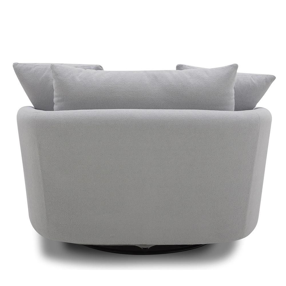 Parker Living - Boomer - Dove Grey Large Swivel Chair with 2 Toss Pillows (Set of 2) - SBMR#912S-2-DMDV veiw 6