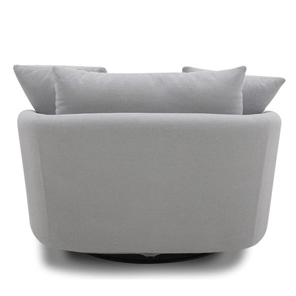 Parker Living - Boomer - Dove Grey Large Swivel Chair with 2 Toss Pillows (Set of 2) - SBMR#912S-2-DMDV veiw 6
