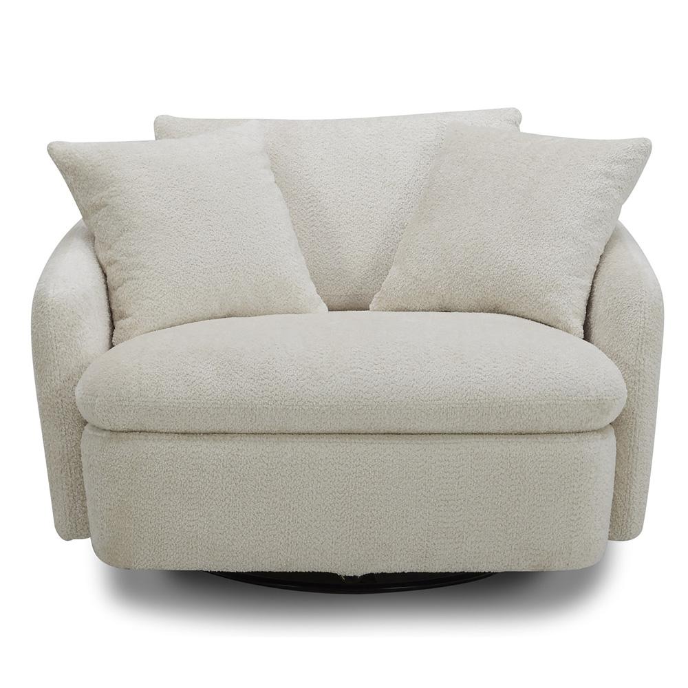 Parker Living - Boomer - Utopia Sand Large Swivel Chair with 2 Toss Pillows (Set of 2) - SBMR#912S-2-UTSA veiw 3