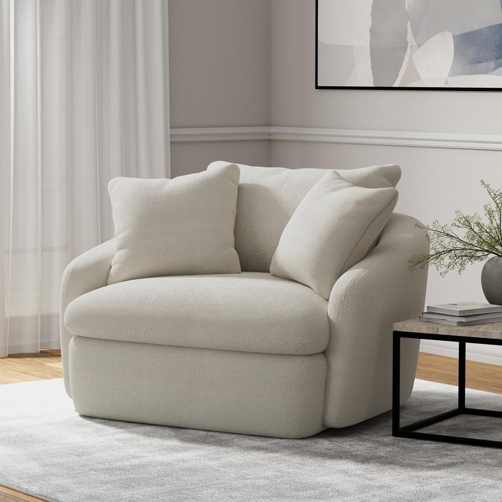 Parker Living - Boomer - Utopia Sand Large Swivel Chair with 2 Toss Pillows (Set of 2) - SBMR#912S-2-UTSA veiw 8