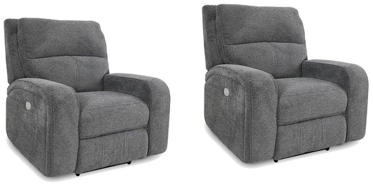 Parker Living - Polaris - Bizmark Grey Power Recliner (Set of 2) - MPOL#812PH-2-BIG veiw 1