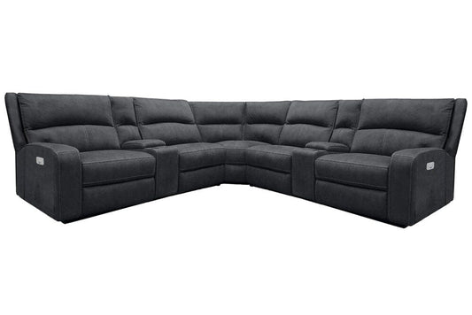 Parker Living - Polaris - Slate 7 Piece Modular Power Reclining Sectional with Power Adjustable Headrests - MPOL-PACKT7(H)-SLA veiw 1