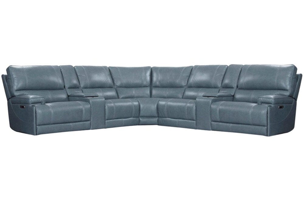 Parker Living - Whitman - Verona Azure - Powered By Freemotion 7 Piece Modular Power Reclining Sectional with Power Adjustable Headrests - MWHI-PACKT7(H)-P50-VAZ veiw 1