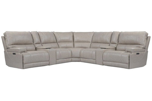 Parker Living - Whitman - Verona Linen - Powered By Freemotion 7 Piece Modular Power Reclining Sectional with Power Adjustable Headrests - MWHI-PACKT7(H)-P50-VLI veiw 1