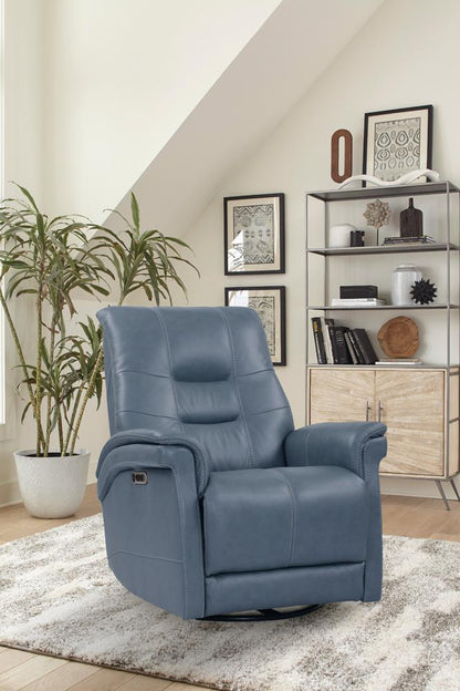Parker Living - Carnegie - Verona Azure - Powered By Freemotion Cordless Power Swivel Glider Recliner (Set of 2) - MCAR#812GSPH-P25-2-VAZ veiw 11