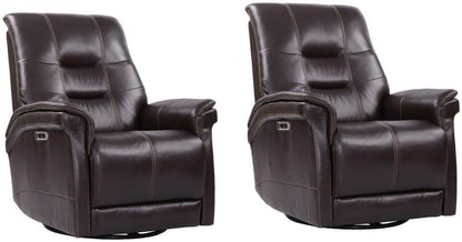 Parker Living - Carnegie - Verona Coffee - Powered By Freemotion Cordless Power Swivel Glider Recliner (Set of 2) - MCAR#812GSPH-P25-2-VCO veiw 1
