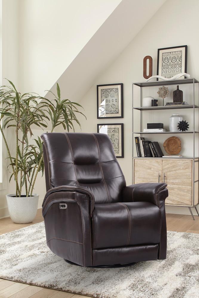 Parker Living - Carnegie - Verona Coffee - Powered By Freemotion Cordless Power Swivel Glider Recliner (Set of 2) - MCAR#812GSPH-P25-2-VCO veiw 10