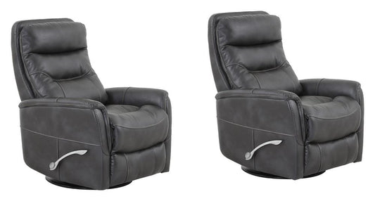 Parker Living - Gemini - Flint Swivel Glider Recliner (Set of 2) - MGEM#812GS-2-FLI veiw 1