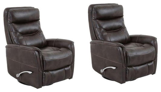 Parker Living - Gemini - Truffle Swivel Glider Recliner (Set of 2) - MGEM#812GS-2-TRU veiw 1