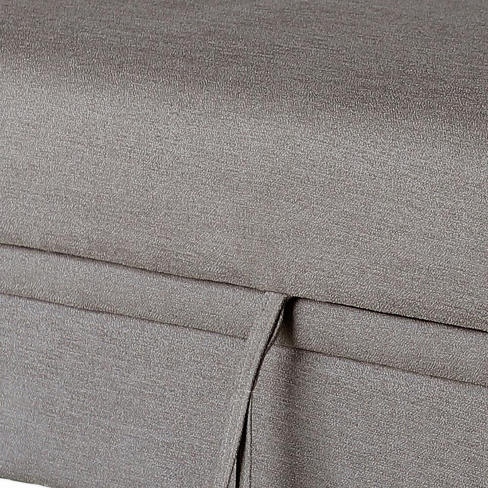 Lilola Home - Namir 90.5inW Brown Flannel Fabric Sleeper Sectional with Left-Facing Storage Chaise in Brown - 81550 veiw 5