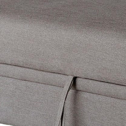 Lilola Home - Namir 90.5inW Brown Flannel Fabric Sleeper Sectional with Left-Facing Storage Chaise in Brown - 81550 veiw 5