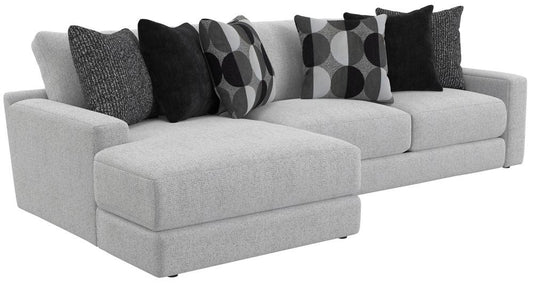 Jackson Furniture - Arlo 2-Piece Sectional with LSF Chaise in Artic/Domino - 404573170358265158_404575170358265158 veiw 1