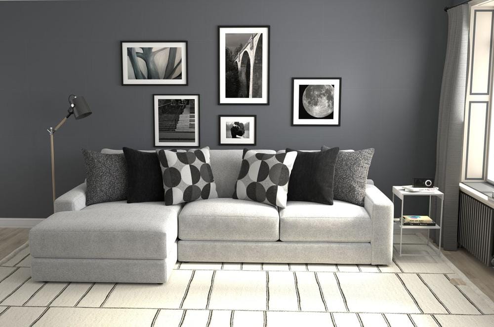 Jackson Furniture - Arlo 2-Piece Sectional with LSF Chaise in Artic/Domino - 404573170358265158_404575170358265158 veiw 7