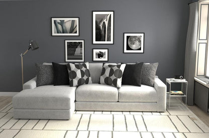 Jackson Furniture - Arlo 2-Piece Sectional with LSF Chaise in Artic/Domino - 404573170358265158_404575170358265158 veiw 7