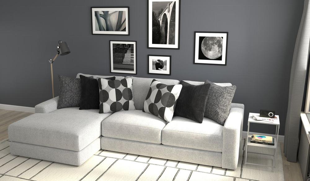 Jackson Furniture - Arlo 2-Piece Sectional with LSF Chaise in Artic/Domino - 404573170358265158_404575170358265158 veiw 8