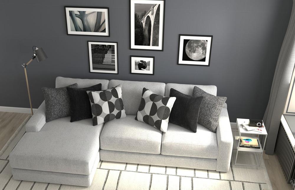 Jackson Furniture - Arlo 2-Piece Sectional with LSF Chaise in Artic/Domino - 404573170358265158_404575170358265158 veiw 9