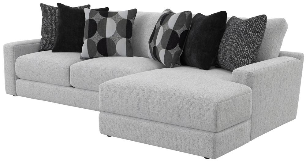 Jackson Furniture - Arlo 2-Piece Sectional with RSF Chaise in Artic/Domino - 404563170358265158_404576170358265158 veiw 1