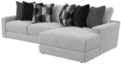 Jackson Furniture - Arlo 2-Piece Sectional with RSF Chaise in Artic/Domino - 404563170358265158_404576170358265158 veiw 1