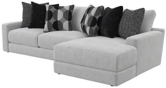 Jackson Furniture - Arlo 2-Piece Sectional with RSF Chaise in Artic/Domino - 404563170358265158_404576170358265158 veiw 1