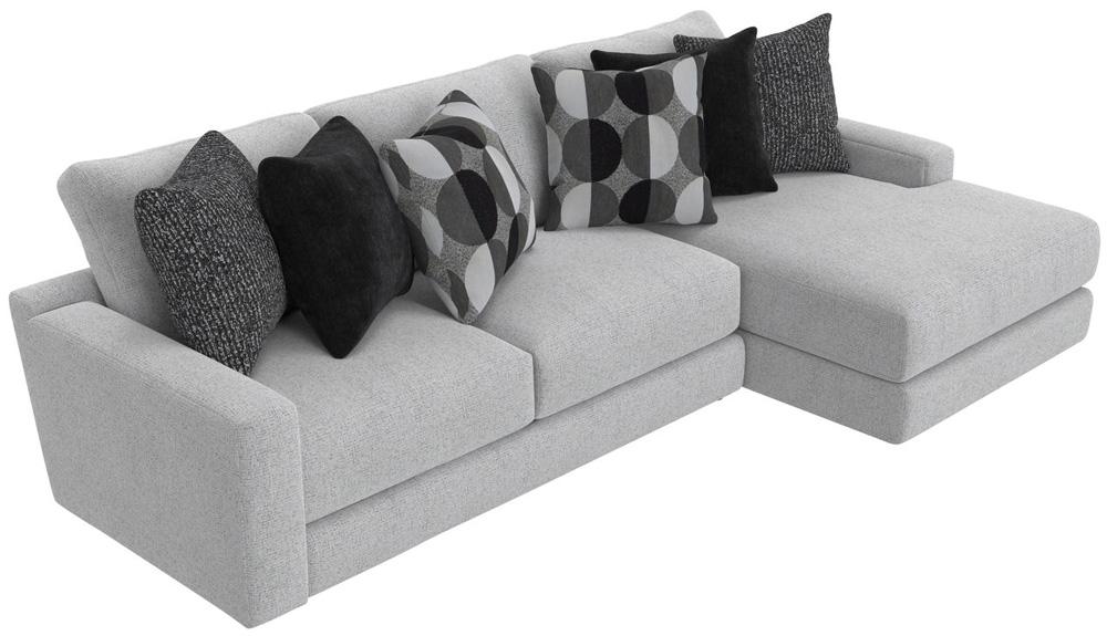 Jackson Furniture - Arlo 2-Piece Sectional with RSF Chaise in Artic/Domino - 404563170358265158_404576170358265158 veiw 2