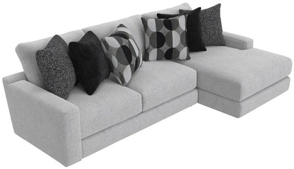 Jackson Furniture - Arlo 2-Piece Sectional with RSF Chaise in Artic/Domino - 404563170358265158_404576170358265158 veiw 2