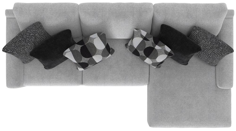 Jackson Furniture - Arlo 2-Piece Sectional with RSF Chaise in Artic/Domino - 404563170358265158_404576170358265158 veiw 8
