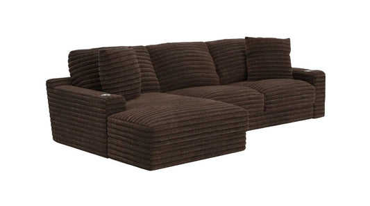 Jackson Furniture - Comfrey 2-Piece Sectional with LSF Chaise in Chocolate - 3045-75/1998-09_3045-73/1998-09_ veiw 1