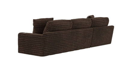 Jackson Furniture - Comfrey 2-Piece Sectional with LSF Chaise in Chocolate - 3045-75/1998-09_3045-73/1998-09_ veiw 4
