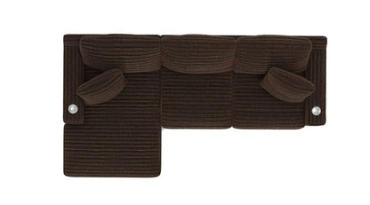 Jackson Furniture - Comfrey 2-Piece Sectional with LSF Chaise in Chocolate - 3045-75/1998-09_3045-73/1998-09_ veiw 8
