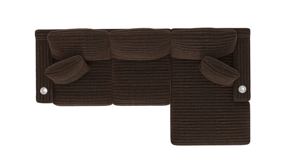 Jackson Furniture - Comfrey 2-Piece Sectional with RSF Chaise in Chocolate - 3045-76/1998-09_3045-63/1998-09_ veiw 8