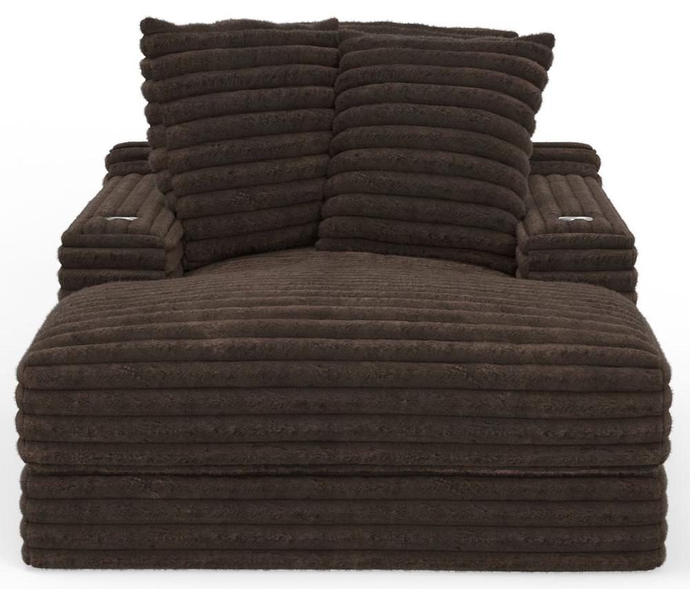 Jackson Furniture - Comfrey Chaise in Chocolate - 3045-09/1998-09 veiw 2
