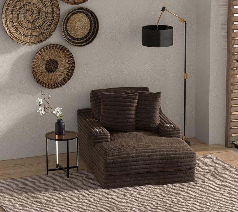 Jackson Furniture - Comfrey Chaise in Chocolate - 3045-09/1998-09 veiw 6