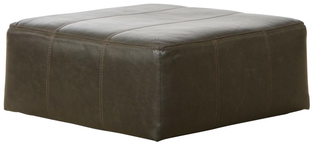 Jackson Furniture - Denali Top Grain Leather Cocktail Ottoman 40" in Steel - 4378-12/1283-28/3083-28 veiw 1