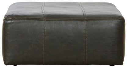 Jackson Furniture - Denali Top Grain Leather Cocktail Ottoman 40" in Steel - 4378-12/1283-28/3083-28 veiw 2