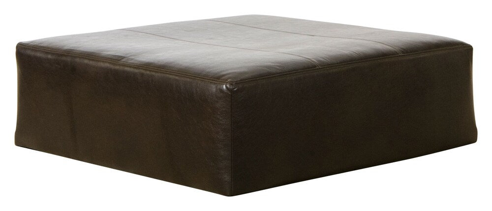 Jackson Furniture - Denali Top Grain Leather Cocktail Ottoman in Chocolate - 4378-28/1283-09/3083-09 veiw 1