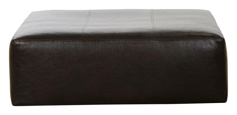Jackson Furniture - Denali Top Grain Leather Cocktail Ottoman in Chocolate - 4378-28/1283-09/3083-09 veiw 2