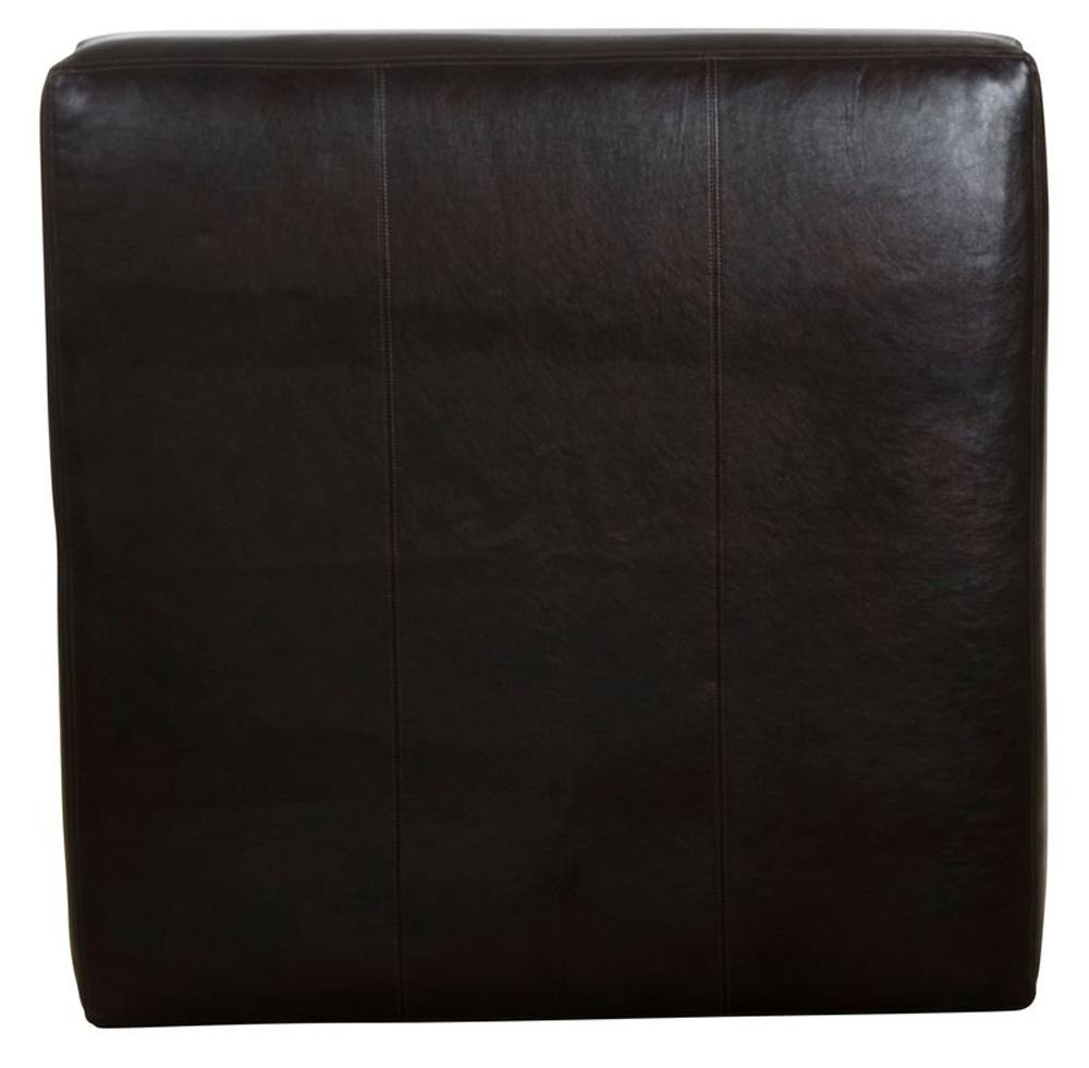 Jackson Furniture - Denali Top Grain Leather Cocktail Ottoman in Chocolate - 4378-28/1283-09/3083-09 veiw 3