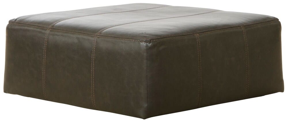 Jackson Furniture - Denali Top Grain Leather Cocktail Ottoman in Steel - 4378-28/1283-28/3083-28 veiw 1