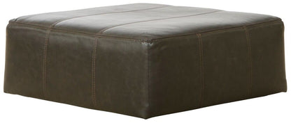 Jackson Furniture - Denali Top Grain Leather Cocktail Ottoman in Steel - 4378-28/1283-28/3083-28 veiw 1