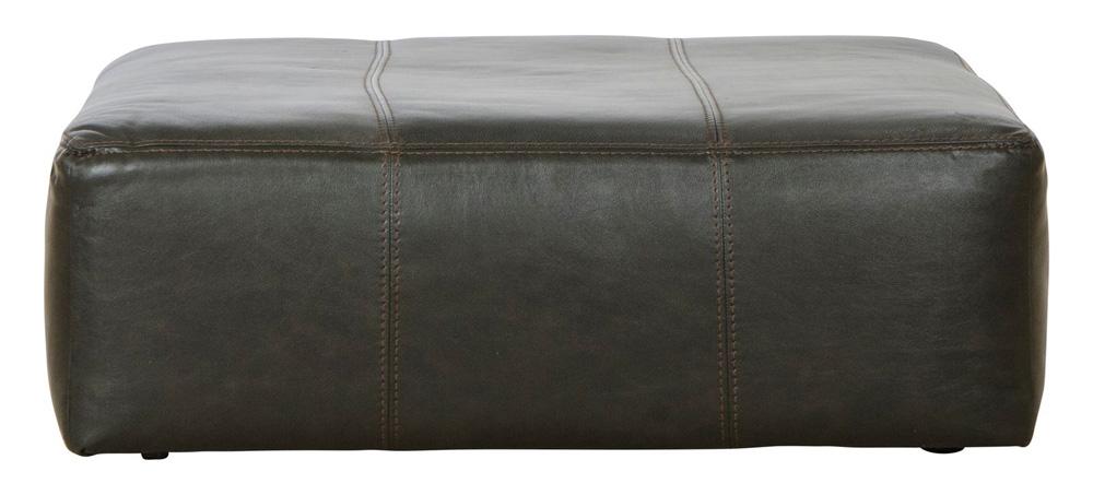 Jackson Furniture - Denali Top Grain Leather Cocktail Ottoman in Steel - 4378-28/1283-28/3083-28 veiw 2