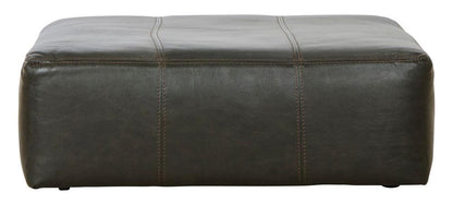 Jackson Furniture - Denali Top Grain Leather Cocktail Ottoman in Steel - 4378-28/1283-28/3083-28 veiw 2