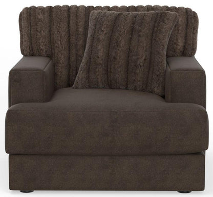 Jackson Furniture - Eagan Chair 1/2 in Chocolate/Chocolate - 2303-01/1847-09/1998-09 veiw 2