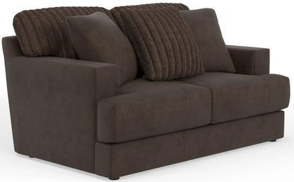 Jackson Furniture - Eagan Loveseat in Chocolate/Chocolate - 2303-02/1847-09/1998-09 veiw 1