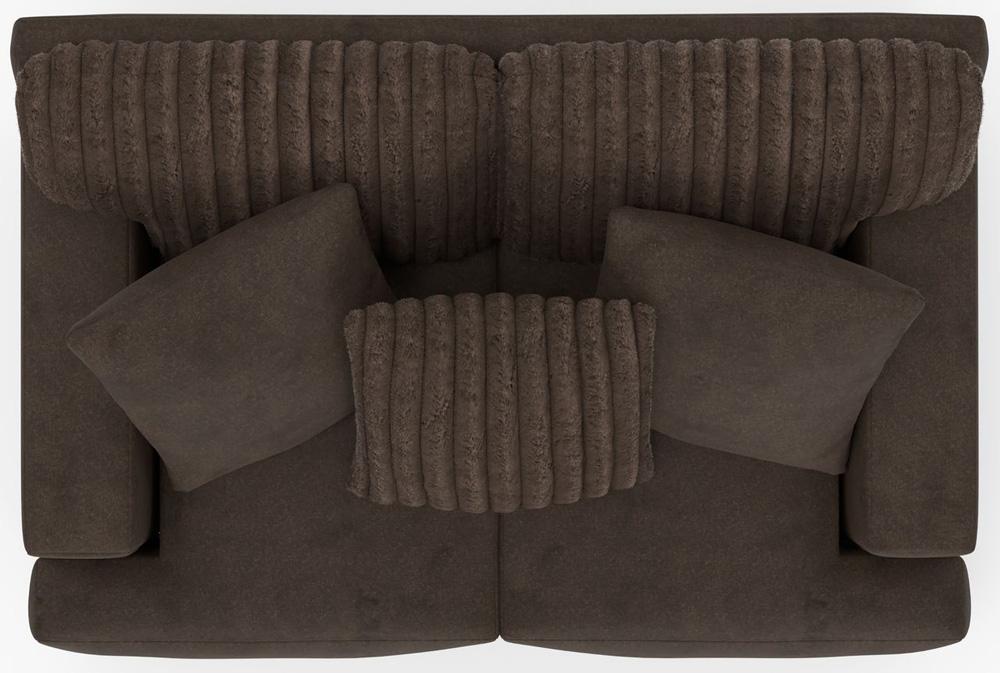 Jackson Furniture - Eagan Loveseat in Chocolate/Chocolate - 2303-02/1847-09/1998-09 veiw 5