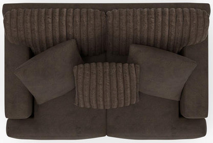 Jackson Furniture - Eagan Loveseat in Chocolate/Chocolate - 2303-02/1847-09/1998-09 veiw 5