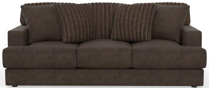 Jackson Furniture - Eagan Sofa in Chocolate/Chocolate - 2303-03/1847-09/1998-09 veiw 2