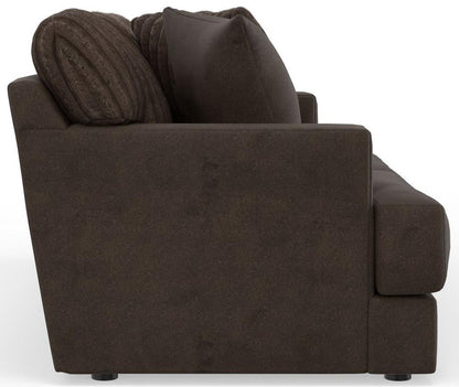Jackson Furniture - Eagan Sofa in Chocolate/Chocolate - 2303-03/1847-09/1998-09 veiw 3