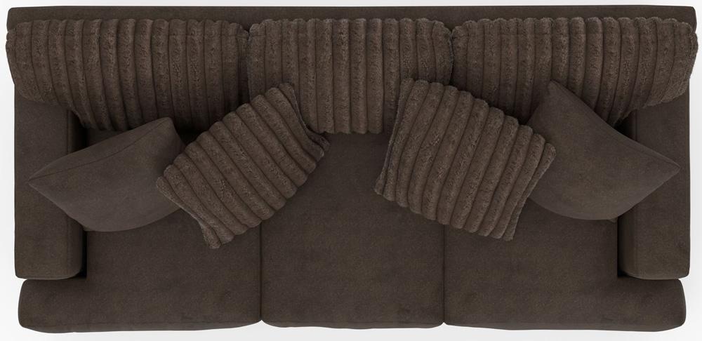 Jackson Furniture - Eagan Sofa in Chocolate/Chocolate - 2303-03/1847-09/1998-09 veiw 5